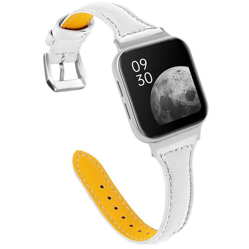 Top Layer Cowhide Genuine Leather Smart Watch Strap Replacement Watch Band for Oppo Watch 46mm Top Layer Cowhide Genuine Leather Smart Watch Strap Replacement Watch Band for Oppo Watch 46mm